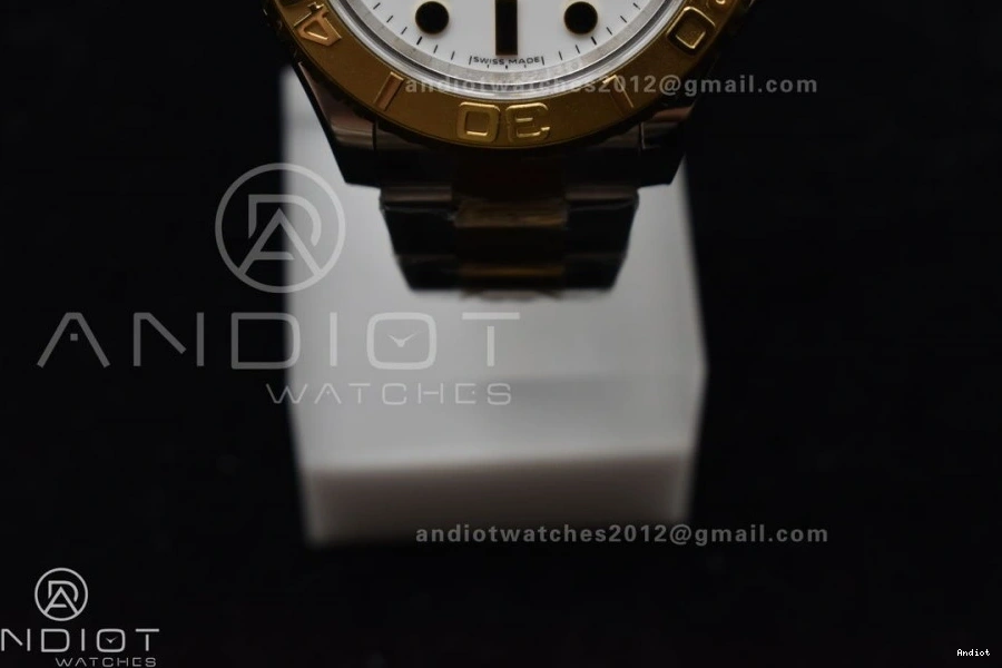 YG 116623 Edition Plated Bracelet on SS YG SA3135 GMF White Best Dial Yacht-Master 1108